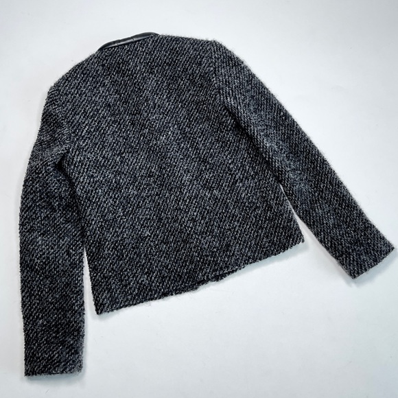 THE KOOPLESS Womans Blazer Wool Jacket Mohair Alpaca Boucle Zip Front Blazer 34 - Picture 6 of 10